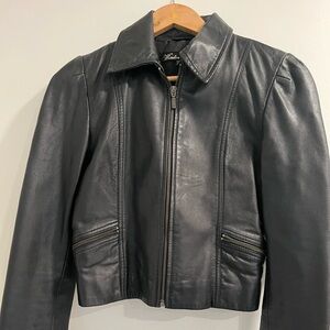 Black Leather Women's Jacket